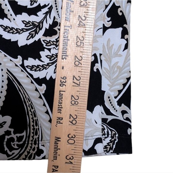 Chico's geometric print on elastic waist pants 3/Large travel comfort Paisley - Picture 7 of 13